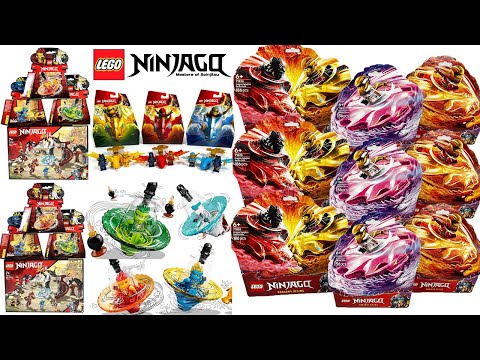 All LEGO Ninjago Spinjitzu Epic Battle Spinning Set Compilation/Collection