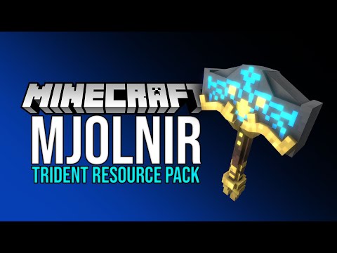Minecraft: Mjolnir Trident (GoW), Custom Items & Ragnarok Tridents [RESOURCE PACKS - JAVA & BEDROCK]
