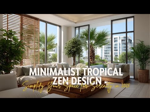 Minimalist Tropical Zen Design  Simplify Your Space for Serenity in 2025