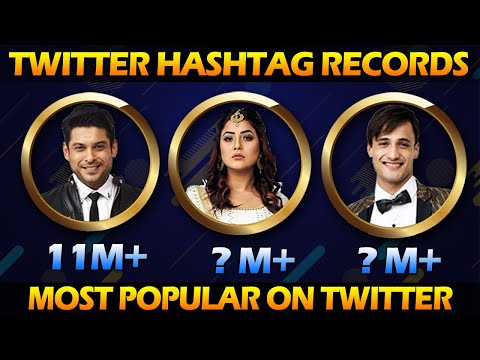Bigg Boss 13 Most Popular Contestant on Twitter | Siddharth Shukla & Asim Riaz Twitter Record