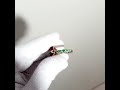 1112014 Ring 14K Gold with Ruby and Tsavorite }}