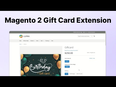 Magento 2 Gift Card Extension