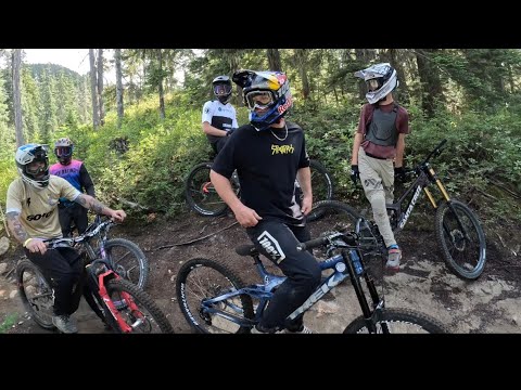 Following Kade Edwards down “In Deep” at Whistler bike park before my GoPro died.