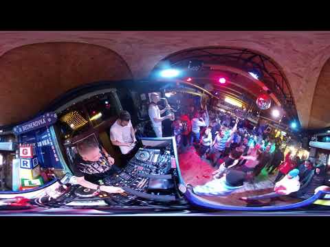 Syntheticsax, Dj Rublev, Anton Mayer  - Infinity (Выступленин в баре Грелка Шерегешь) 360 видео