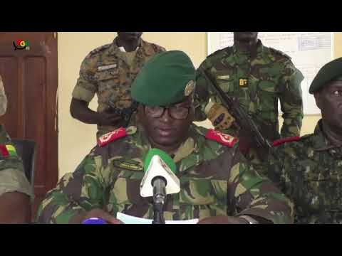 The General Staff of the Armed Forces reacts to this morning's shooting in Bissau.