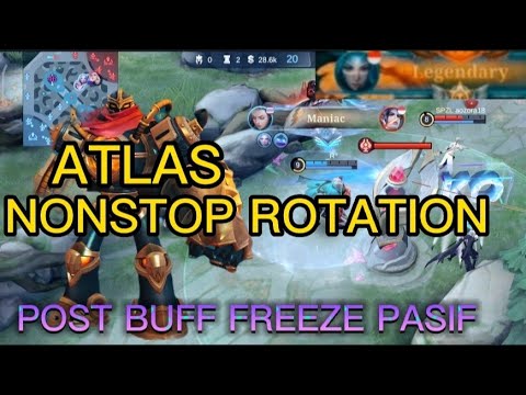 ATLAS - NONSTOP ROTATION [TUTORIAL GAMEPLAY] MOBILE LEGEND