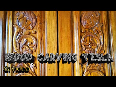 Wood carving double door 🚪fullwork Video