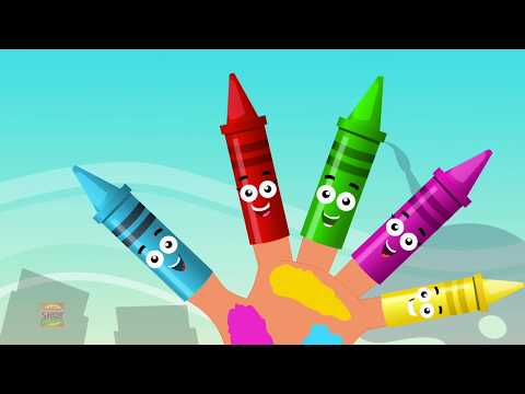Crayons Finger Family | Crayons Colors Song | Nursery Rhymes | Baby Songs