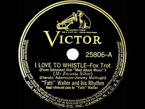 1938 HITS ARCHIVE: I Love To Whistle - Fats Waller