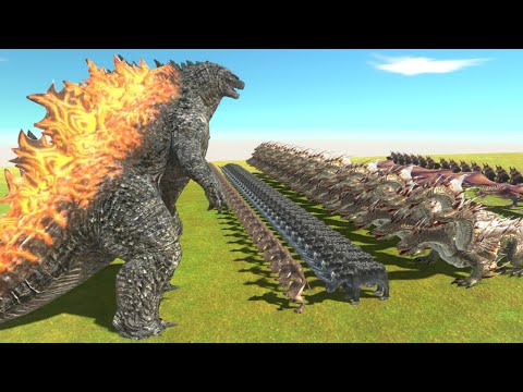 Godzilla vs 100 Unit Fantasy - Animal Revolt Battle Simulator