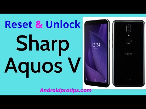 How to Reset & Unlock Sharp Aquos V