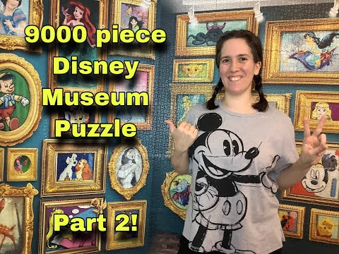 Building the 9000 PIECE Disney Museum Puzzle - Part 2