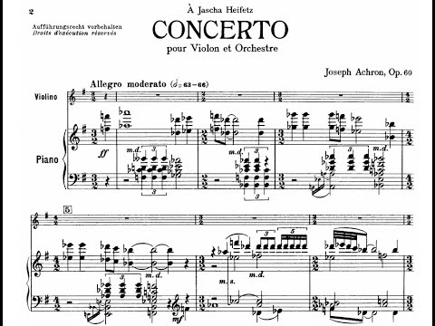Joseph Achron - Violin Concerto No.1, Op.60