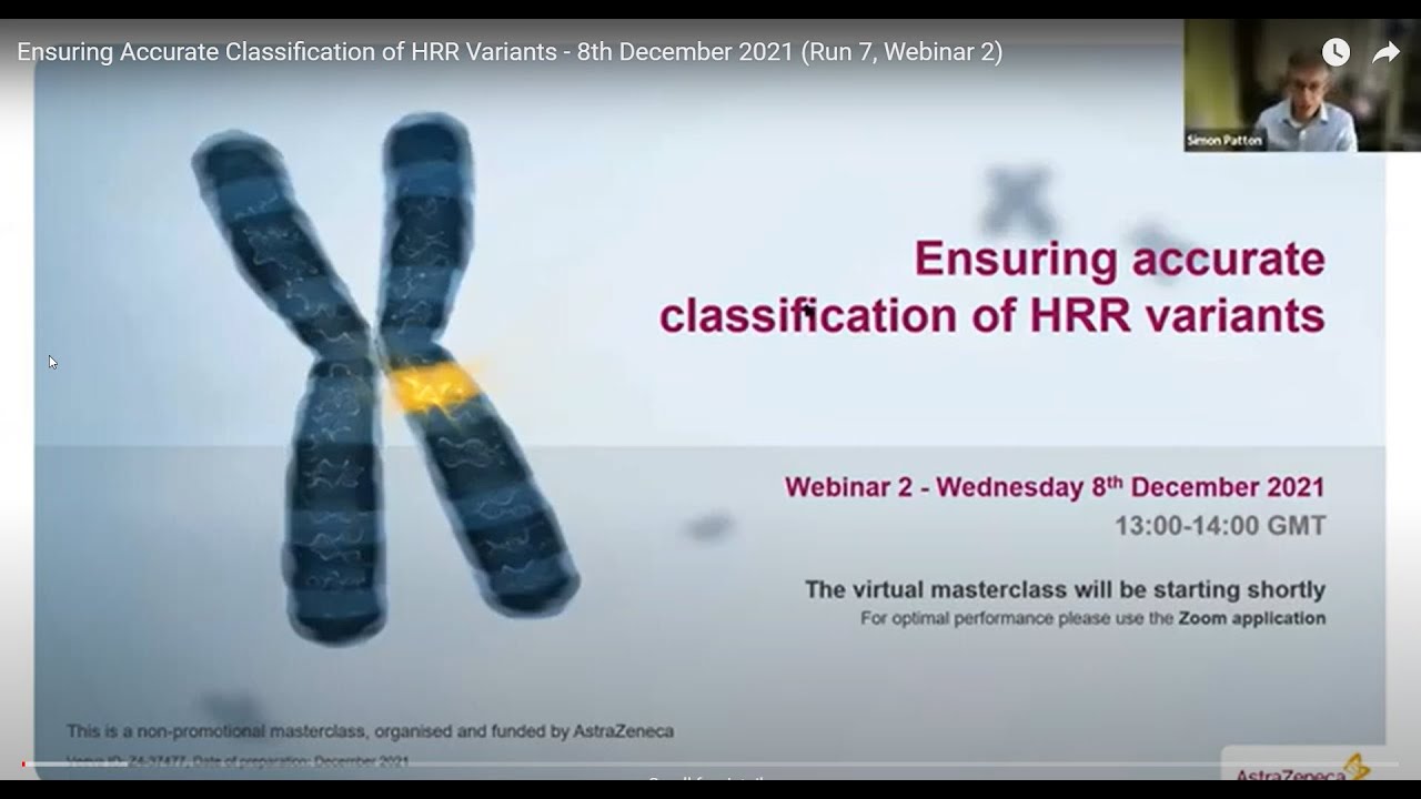 Ensuring Accurate Classification of HRR Variants - 8th December 2021 (Run 7, Webinar 2)