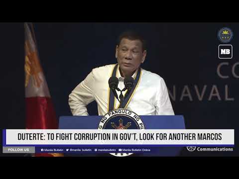 Duterte: To fight corruption in gov’t, look for another Marcos