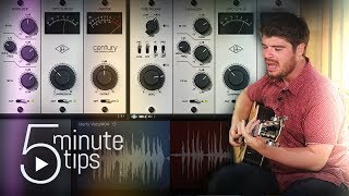 Video thumbnail for 5-Min UAD Tips: Recording Acoustic Guitar & Vocals with Century Tube Channel Strip by Universal Audio