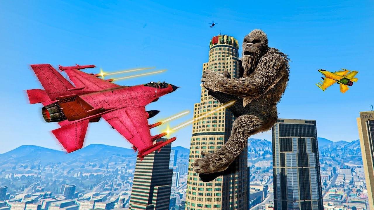 KING KONG ATACA LOS SANTOS!! - GTA 5 ONLINE