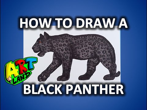 How to Draw a BLACK PANTHER