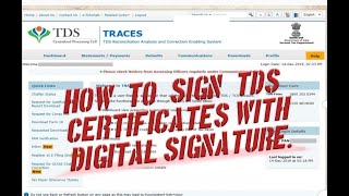 " How to Sign Your TDS Certificate With Your Digital Signature " || Guide TDS Certificate Sign DSC"
