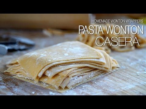 Como hacer: Pasta Wonton - Homade Wonton Wrappers Recipe l Kwan Homsai