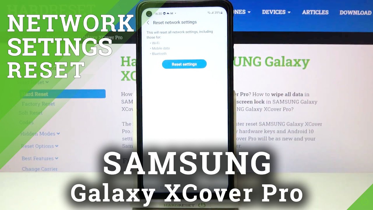 How to Bring Back Network Defaults in Samsung Galaxy XCover Pro - Reset Network Settings