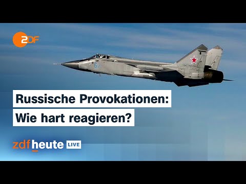 Russian fighter jets – how do they react to violations of NATO airspace? | ZDFheute live