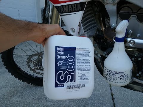 Review & Demo of S100 Total Cycle Cleaner Motorcycle cleaner, Amazing!