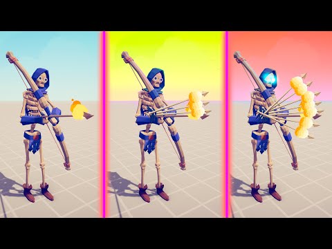 EVOLUTION OF SUPER SKELETON ARCHER - Totally Accurate Battle Simulator TABS