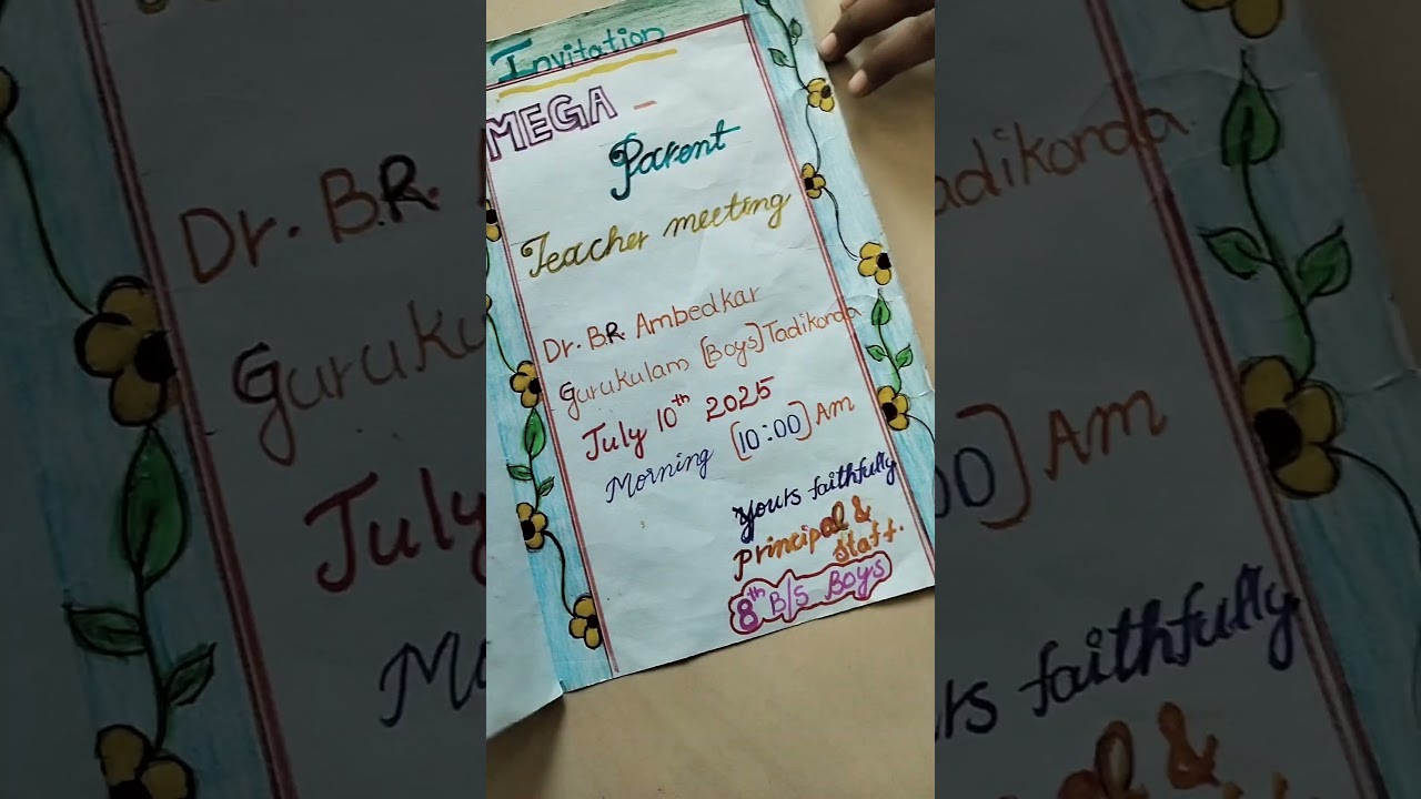 Mega Parents Teachers Meeting Invitation ideas