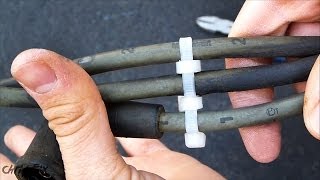 Spark Plug Wire Looms out of Zip Ties