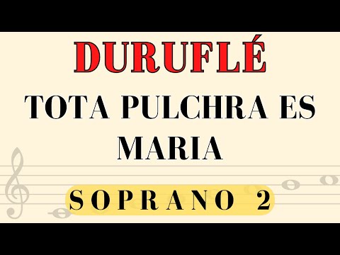 Duruflé - Tota pulchra, soprano II part