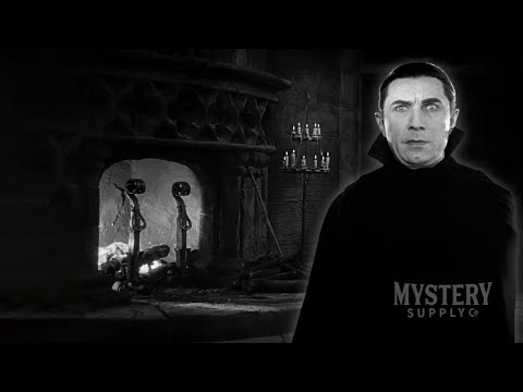 Dracula’s Castle - Fireplace Sounds With Howling Wind and Subtle Spooky Sounds (HD, 2 Hours)