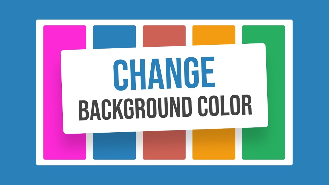 How To Change Background Color In Html Css & JavaScript