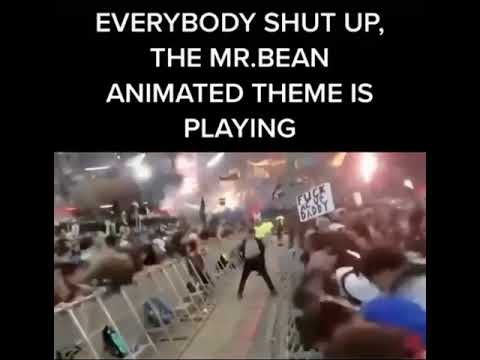 EVERYBODY SHUTUP THE MR.BEAN ANIMATED THEME IS PLAYING