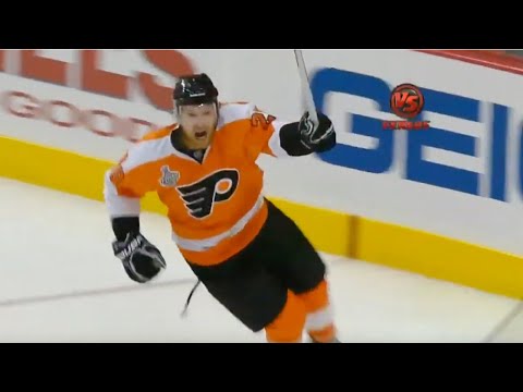 Claude Giroux OVERTIME Goal - Game 3, 2010 Stanley Cup Final Blackhawks vs. Flyers