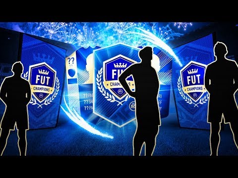 3 x TOP 100 TOTS FUT CHAMPS REWARDS! INSANE BLUE PULLS! - FIFA 18 Ultimate Team