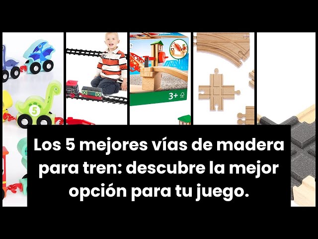 Vídeo relacionado con THE TWIDDLERS 64 Piezas Juego de Vías de Tren de Madera - Construir Su Propio Ferrocarril, Compatible con Las Principales Marcas de Trenes de Juguete, Amplia Selección de Carriles Rectos y Curvos