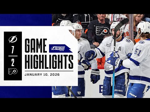 Lightning vs. Flyers | Lightning Radio Highlights | January 10, 2026