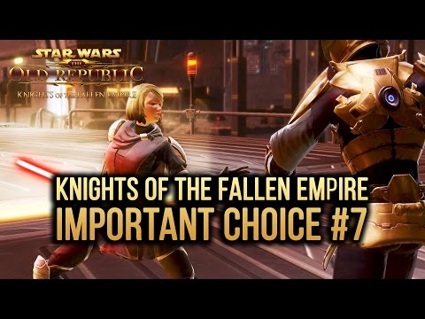 SWTOR Knights of The Fallen Empire - Important Choice #7 - Lana spares Zakuul Knight (Light Side)