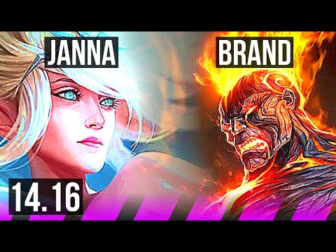 JANNA & Xayah vs BRAND & Kai'Sa (SUP) | 1/1/22, 600+ games | EUW Master | 14.16