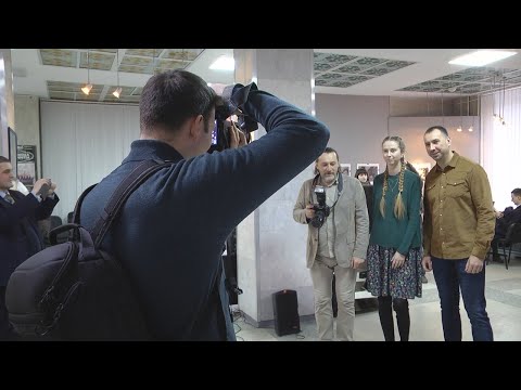 Выстава гомельскіх фотакарэспандэнтаў у ГДУ видео