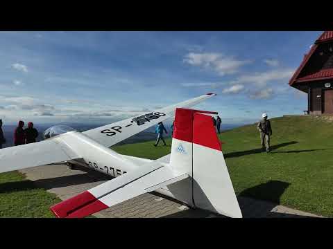 Glider Gravity Take-off in Bezmiechowa (cinematic film)