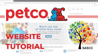 Petco Website Tutorial Video