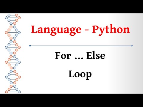 Language Tamil Python For Else Loop