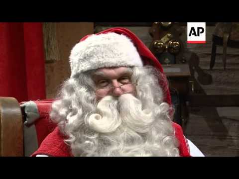 NEW Santa Claus gives Christmas greetings in various languages