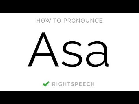 Asa - How to pronounce Asa - American Boy Name