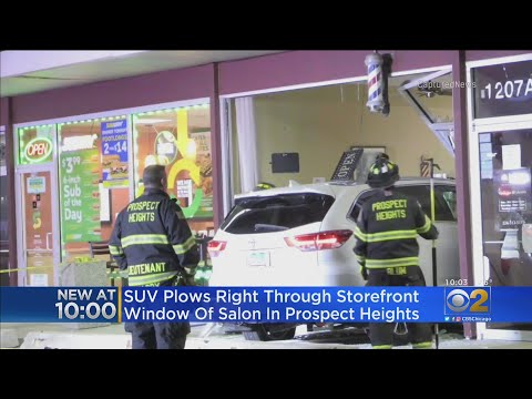 SUV Plows Right Through Storefront Window Of Salon In Prospect Heights