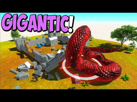 Gigantic Titanoboa vs Every Units - Animal Revolt Battle Simulator