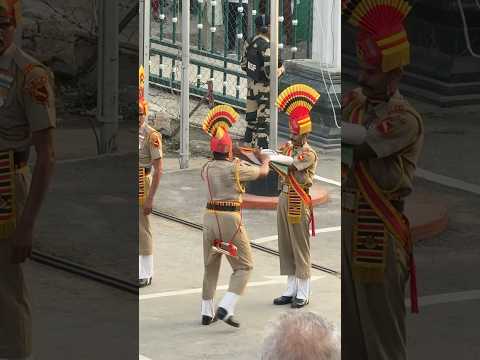 latest 2025 || Flag Ceremony Wagah Border || The border between India & Pakistan #shorts #sagar6288