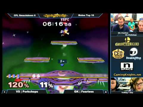 CFL Smackdown 10/25 - Porkchops vs  Fearless - Melee Top 16